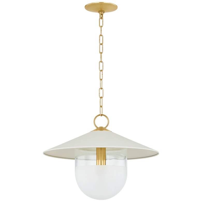 Image 1 Mitzi Ressi 20 In 1 Lt Pendant Aged Brass/Soft Cream