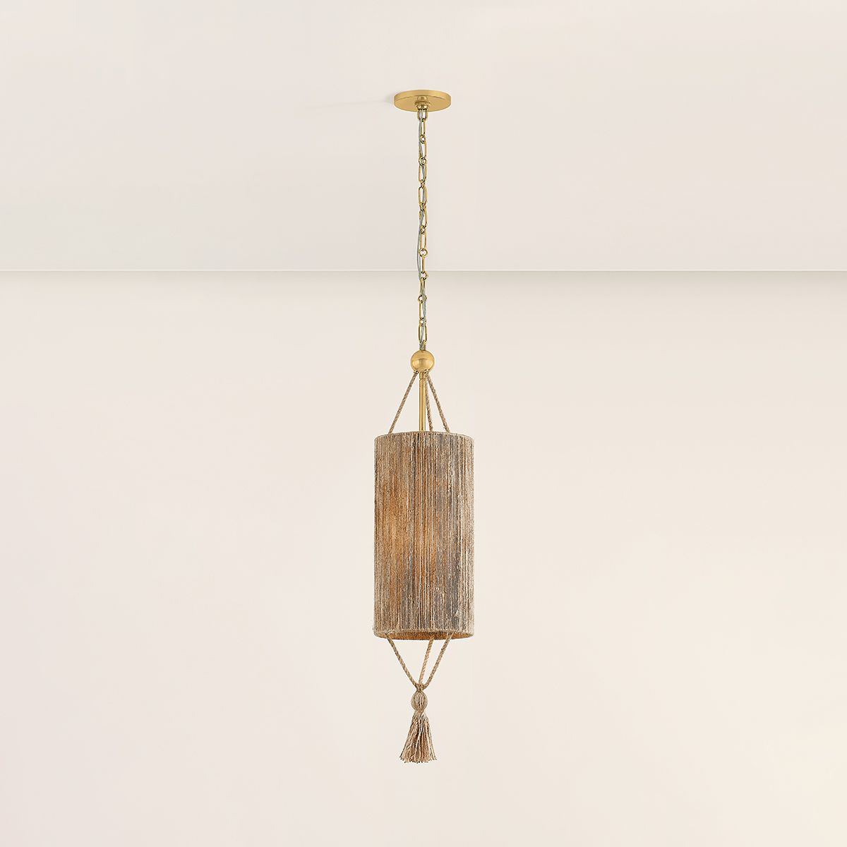 Mitzi Reyn Pendant 7.75" in Aged Brass