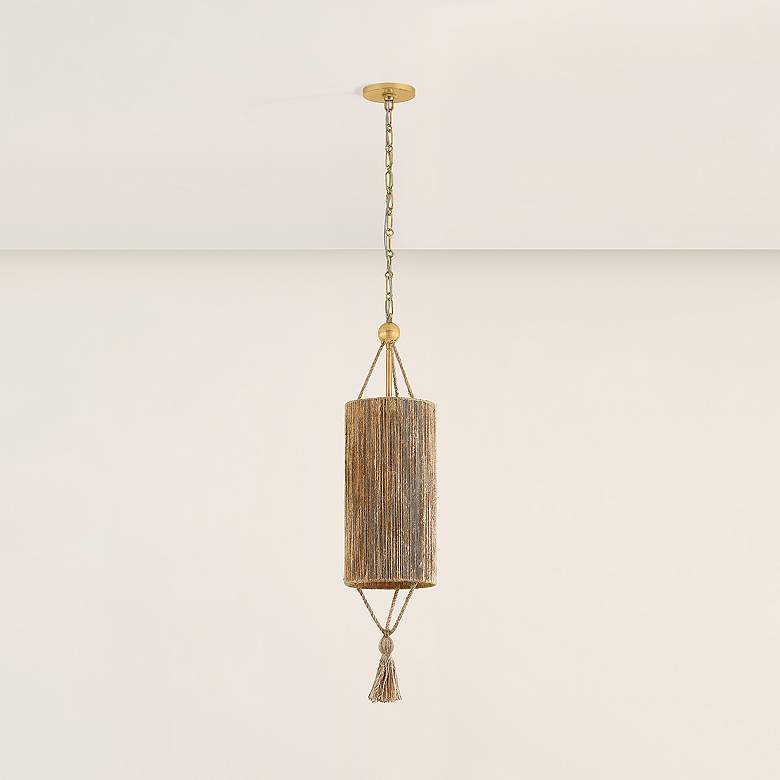 Image 4 Mitzi Reyn Pendant 7.75" in Aged Brass more views