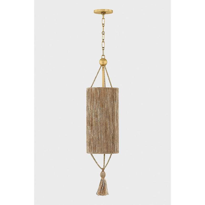 Image 7 Mitzi Reyn Pendant 7.75" in Aged Brass more views