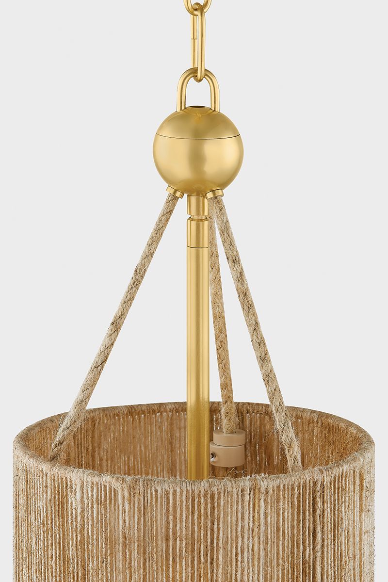 Mitzi Reyn Pendant 7.75" in Aged Brass