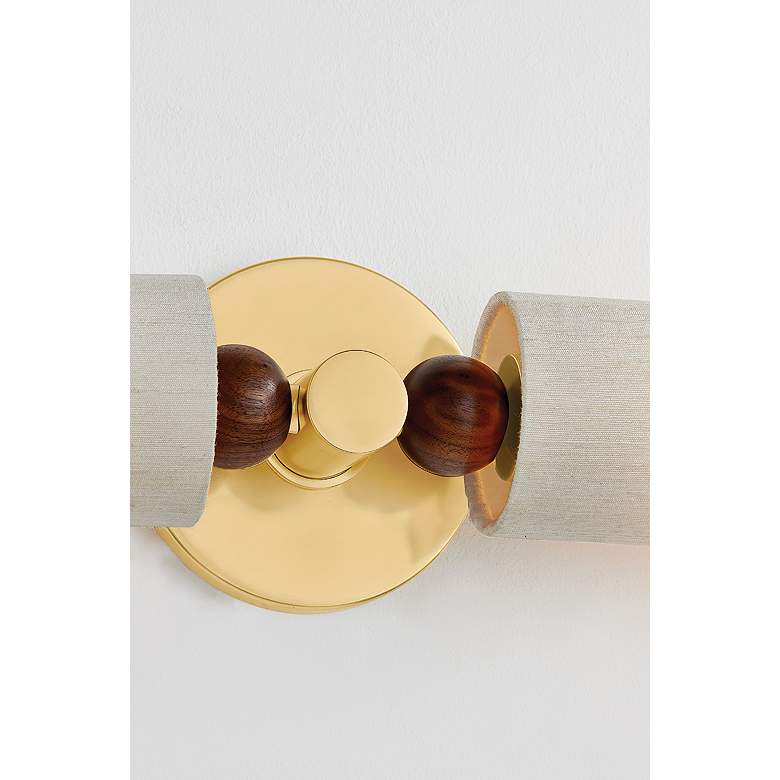 Image 2 Mitzi Reyn Wall Sconce 4.75" in Aged Brass more views