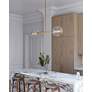 Mitzi Richford 50 3/4" Wide Aged Brass 2-Light LED Pendant
