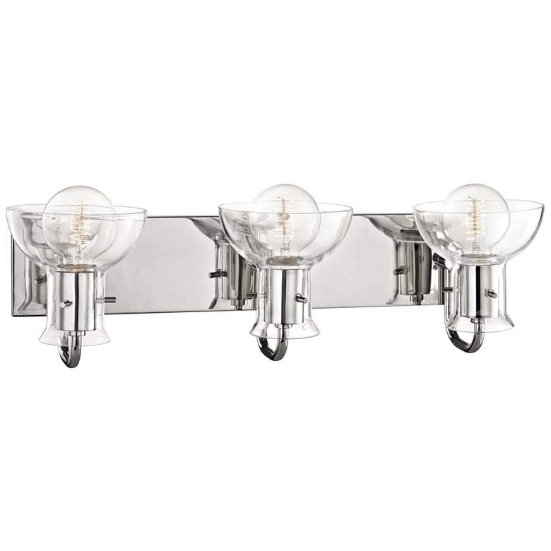 Image 3 Mitzi Riley 24" Wide Polished Nickel 3-Light Bath Light more views