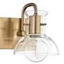 Thumbnail3 of Mitzi Riley 7" High Aged Brass 2-Light Wall Sconce more views