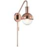 Mitzi Riley Polished Copper Swing Arm Wall Lamp