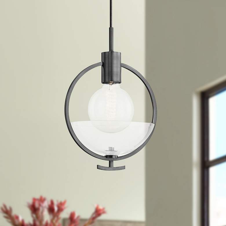 Image 1 Mitzi Ringo 8 3/4" Wide Old Bronze Mini Pendant Light