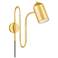 Mitzi Romee 4.75 in. Aged Brass Plug-In Sconce