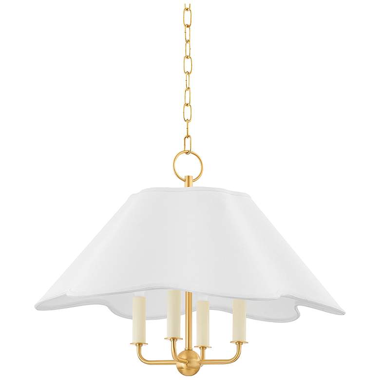 Image 1 Mitzi Rosanna 48" Aged Brass 4 Light Chandelier