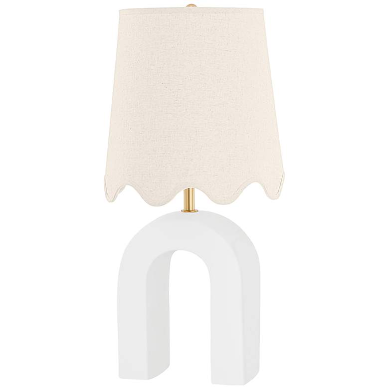 Image 1 Mitzi Roshani White Ceramic Modern Table Lamp