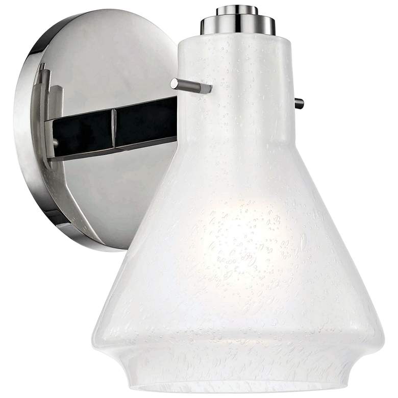 Image 1 Mitzi Rosie 7 1/2" High Polished Nickel Wall Sconce