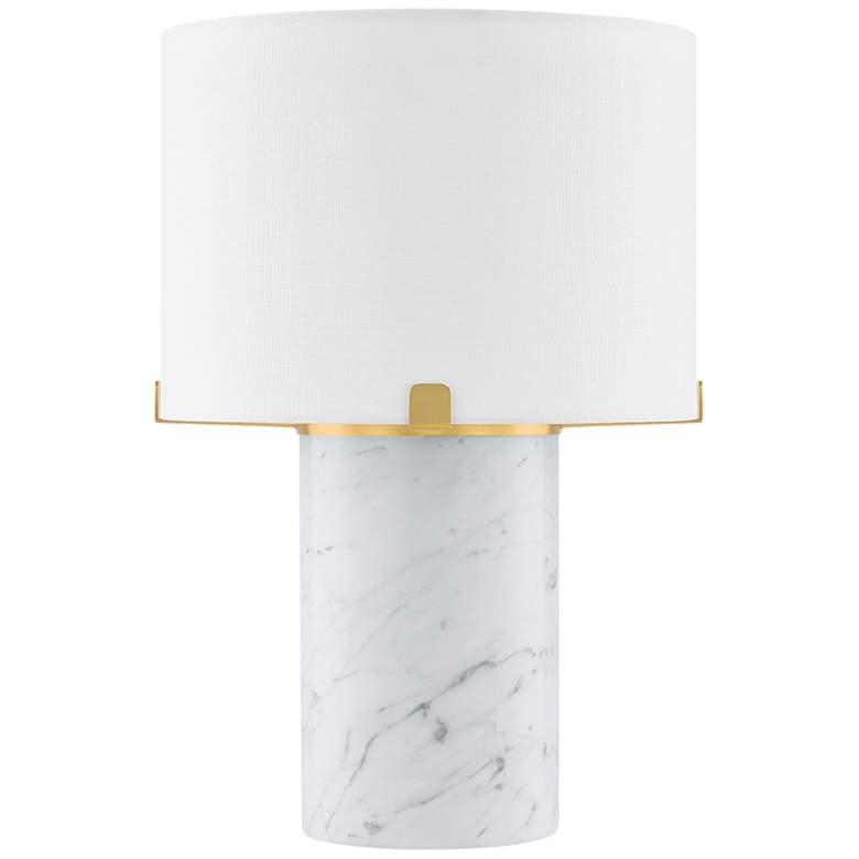 Image 1 Mitzi Rumi 10.75 In 1 Lt Table Lamp Aged Brass