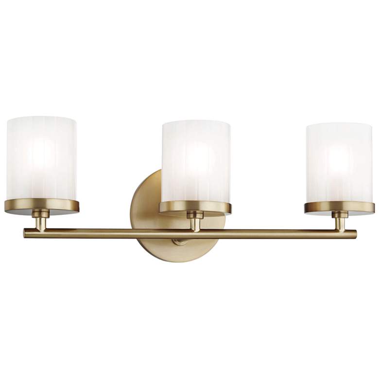 Image 2 Mitzi Ryan 17 1/2 inch Wide Aged Brass 3-Light Bath Light