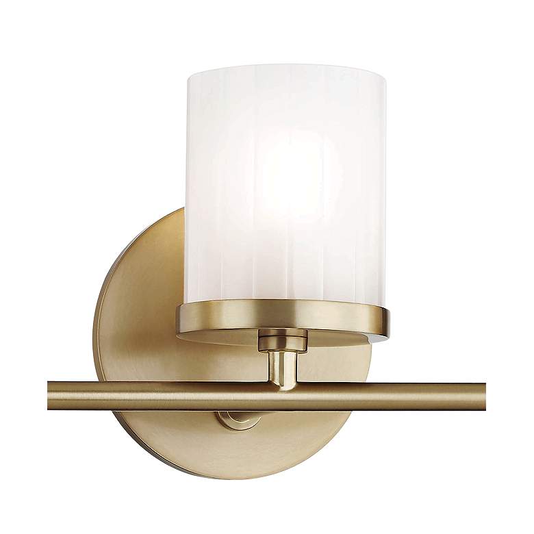 Image 3 Mitzi Ryan 17 1/2" Wide Aged Brass 3-Light Bath Light more views