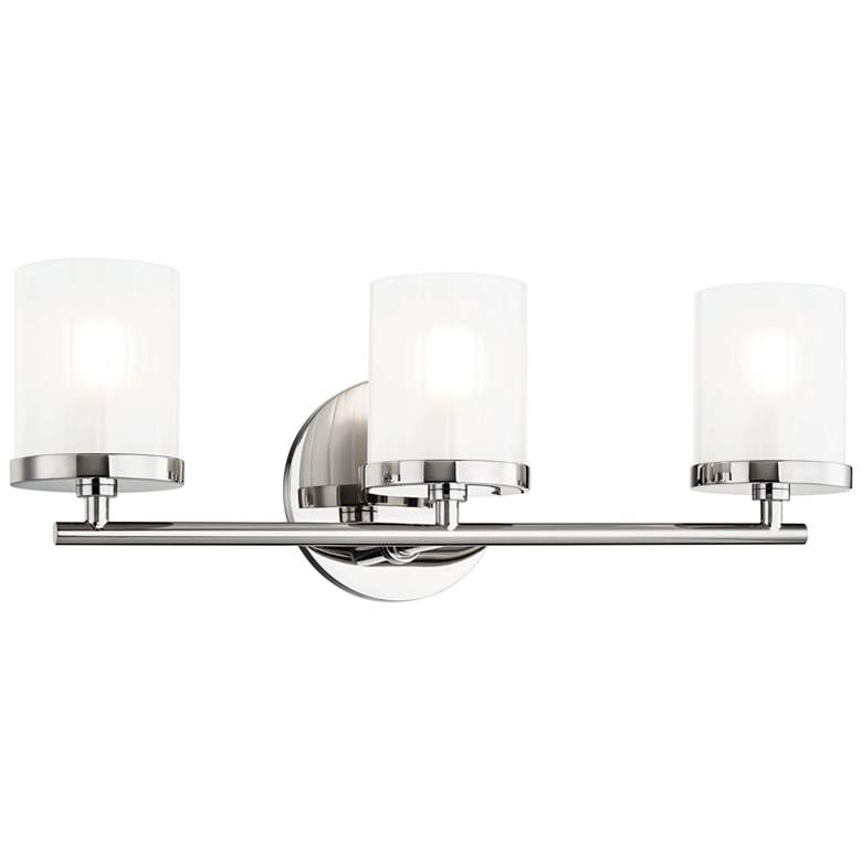 Image 1 Mitzi Ryan 17 1/2" Wide Polished Nickel 3-Light Bath Light
