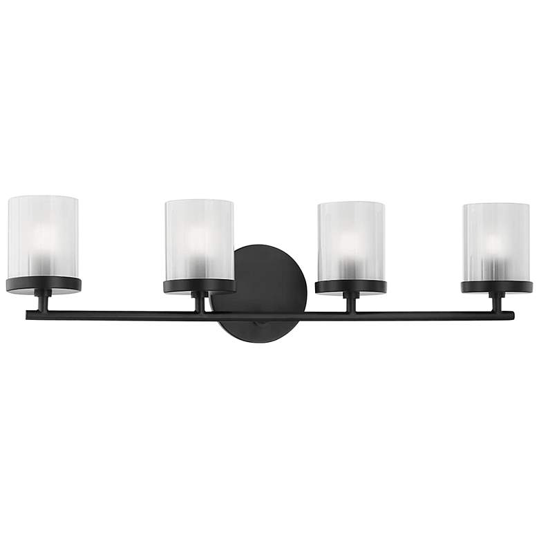 Image 1 Mitzi Ryan 24 1/2" Wide Soft Black 4-Light Bath Light