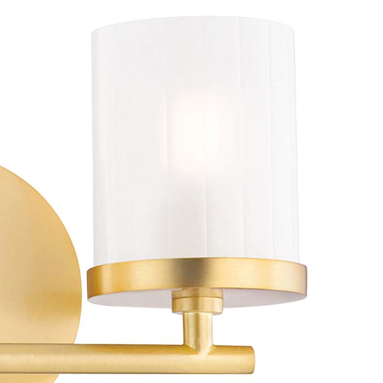Image 2 Mitzi Ryan 6 1/4" High Aged Brass 2-Light Wall Sconce more views
