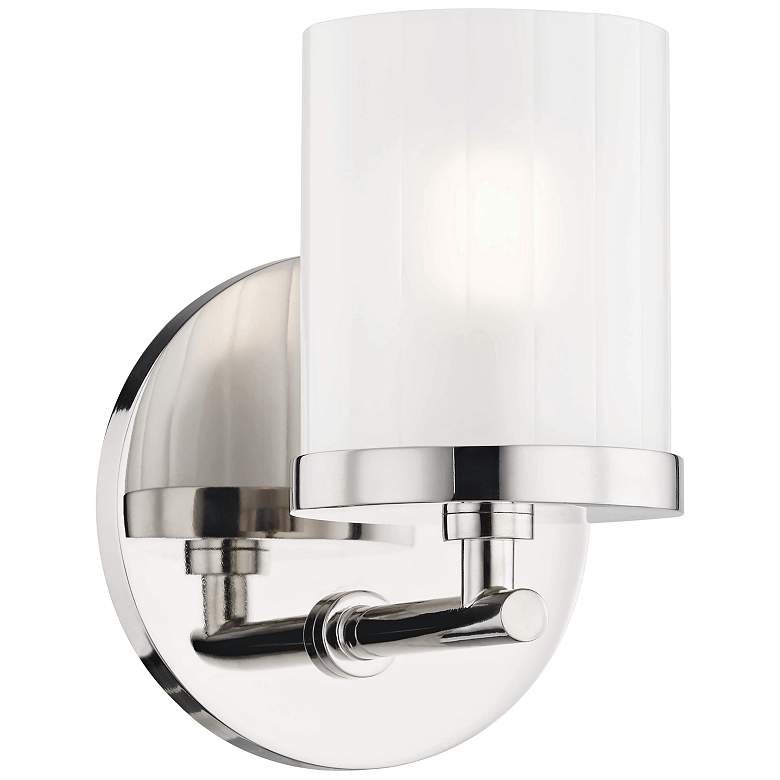 Image 1 Mitzi Ryan 6 1/4 inch High Polished Nickel Wall Sconce