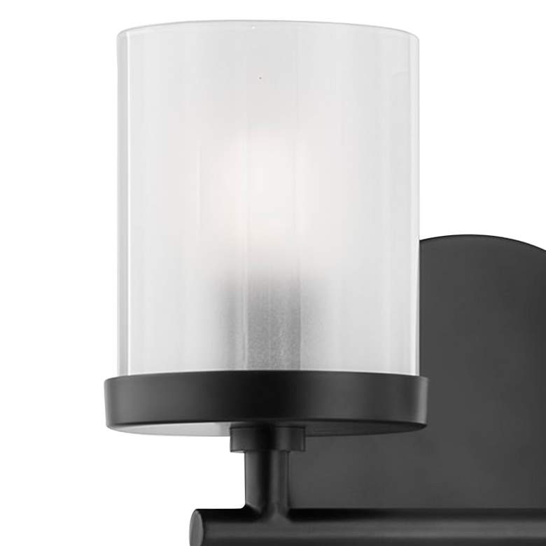 Image 2 Mitzi Ryan 6 1/4" High Soft Black 2-Light Wall Sconce more views