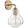 Mitzi Sadie 12 3/4" High Aged Brass Wall Sconce