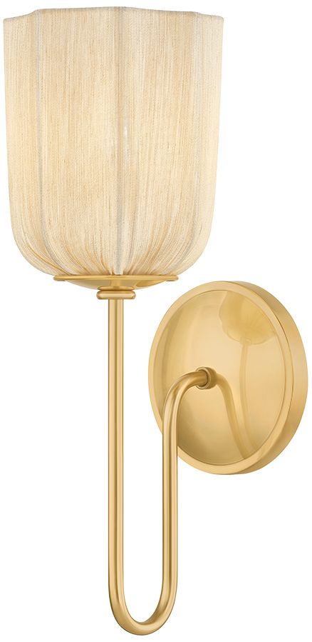 Image 2 Mitzi Samantha Wall Sconce Aged Brass more views