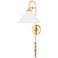 Mitzi Sang 23" High Brass and Soft White Wall Sconce