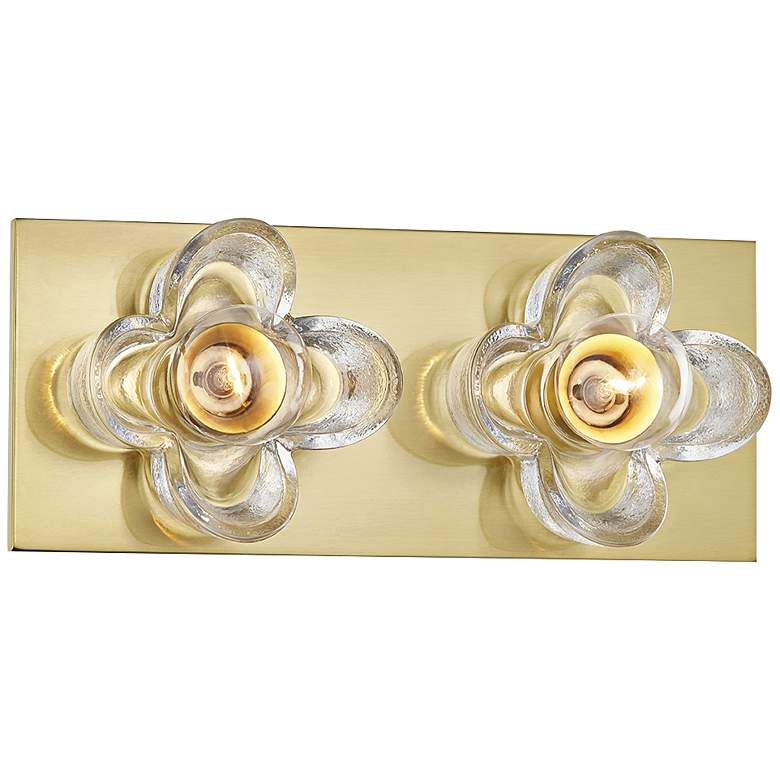 Image 1 Mitzi Shea 11" Wide Aged Brass 2-Light Bath Light