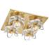 Mitzi Shea 11" Wide Aged Brass 4-Light Ceiling Light