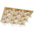 Mitzi Shea 16 1/2" Wide Aged Brass 9-Light Ceiling Light