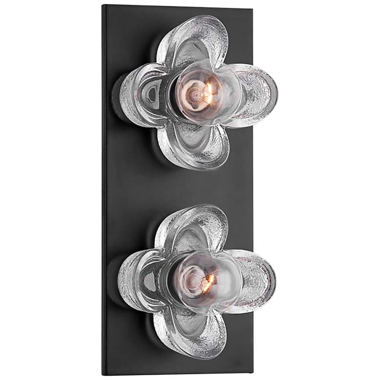 Image 1 Mitzi Shea 4 3/4 inch High Old Bronze 2-Light Wall Sconce