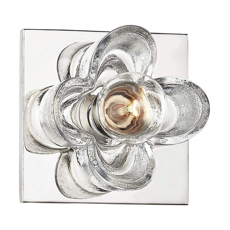 Image 1 Mitzi Shea 4 3/4" High Polished Nickel Wall Sconce