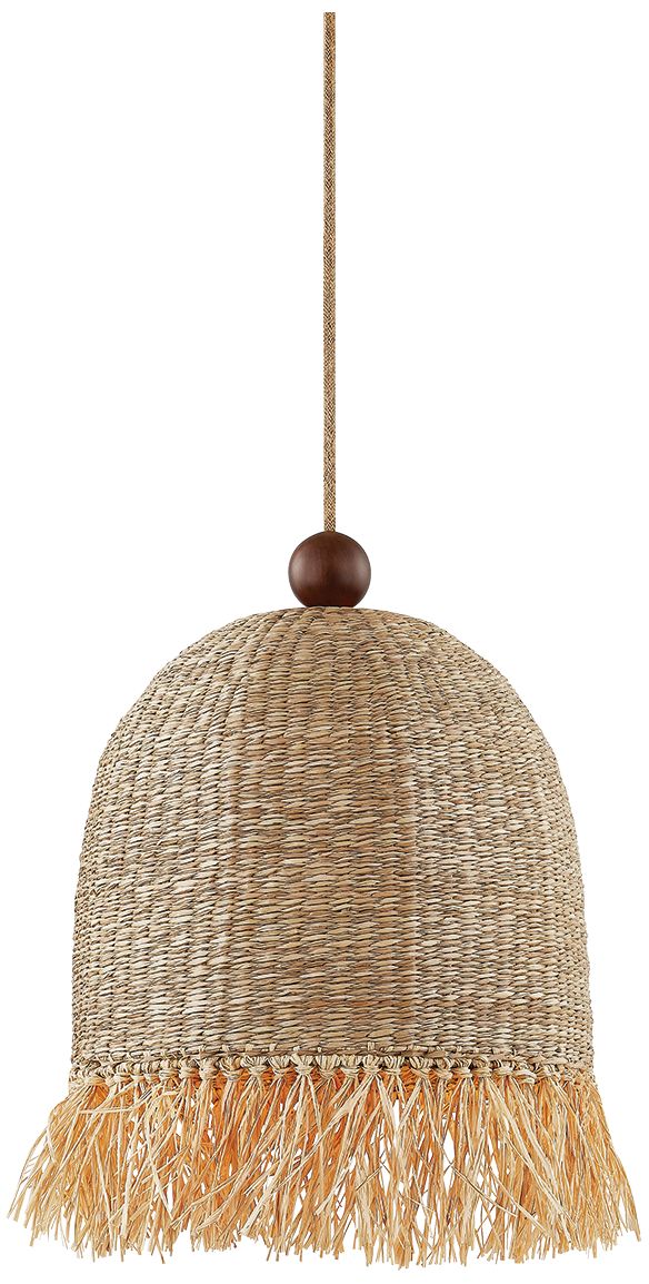 Image 2 Mitzi Sheri 15 3/4" Wide Aged Brass and Natural Wood Pendant Light