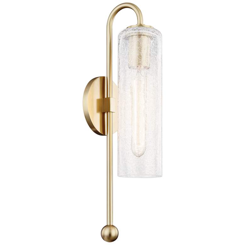 Image 1 Mitzi Skye 19" High Aged Brass Wall Sconce