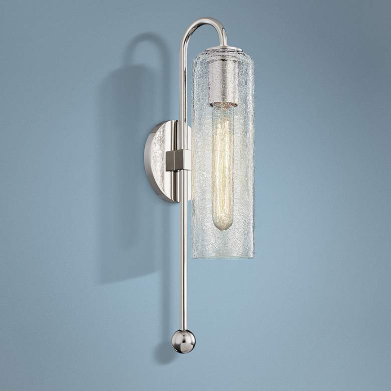 Image 1 Mitzi Skye 19" High Polished Nickel Wall Sconce