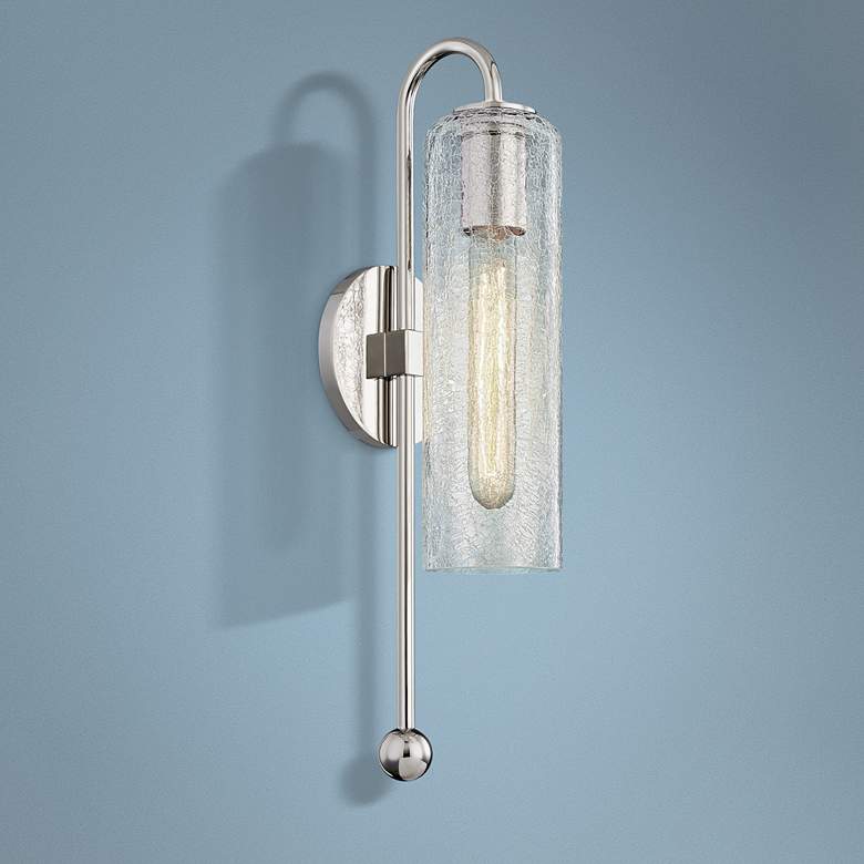 Image 1 Mitzi Skye 19 inch High Polished Nickel Wall Sconce