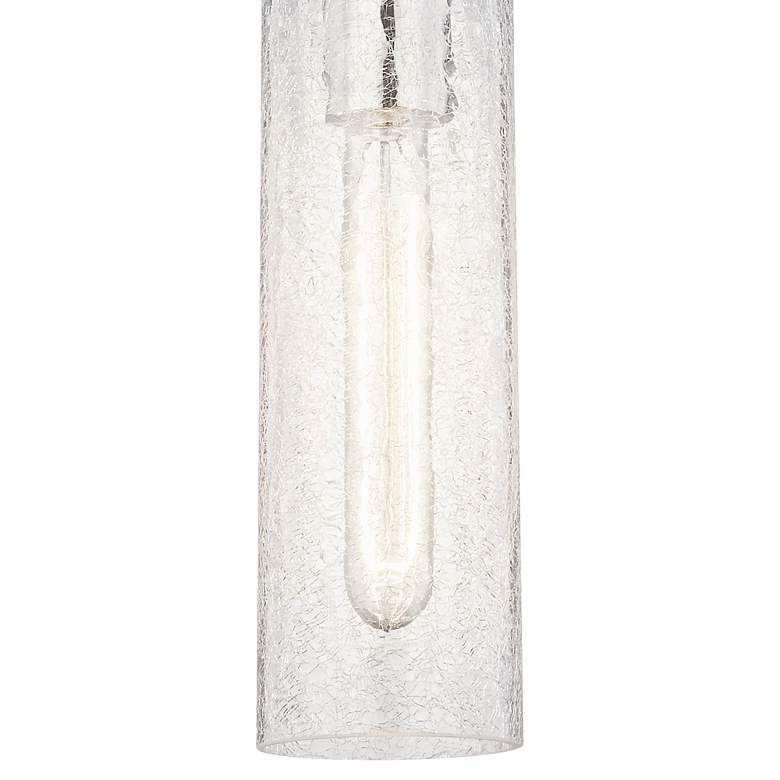Image 2 Mitzi Skye 3 1/2" Wide Polished Nickel Crackle Glass Mini Pendant more views