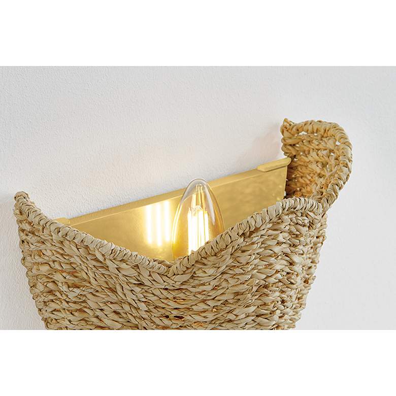 Image 2 Mitzi Solie Wall Sconce 10" in Aged Brass more views