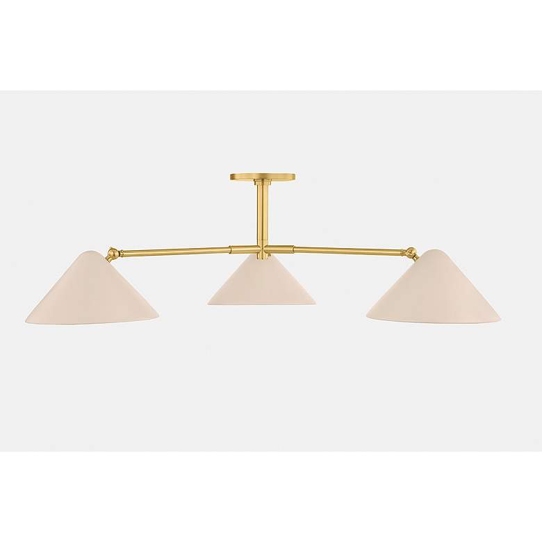 Image 5 Mitzi Sonja Semi Flush 52" in True Bronze and Soft Bisque more views