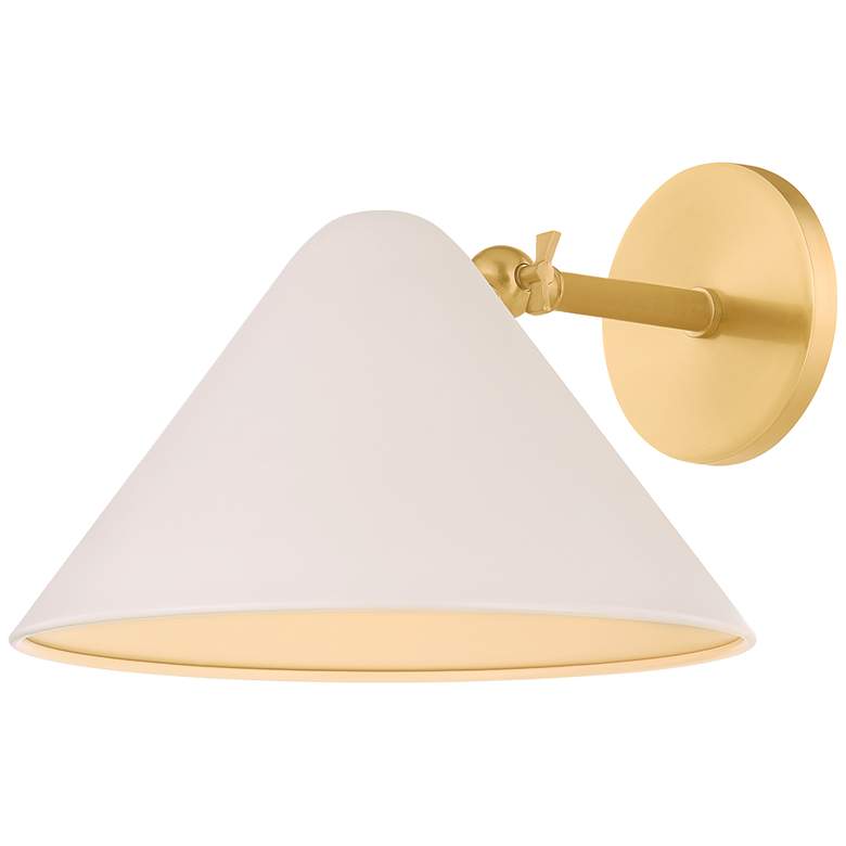 Image 1 Mitzi Sonja Wall Sconce 10.5" in True Bronze and Soft Bisque