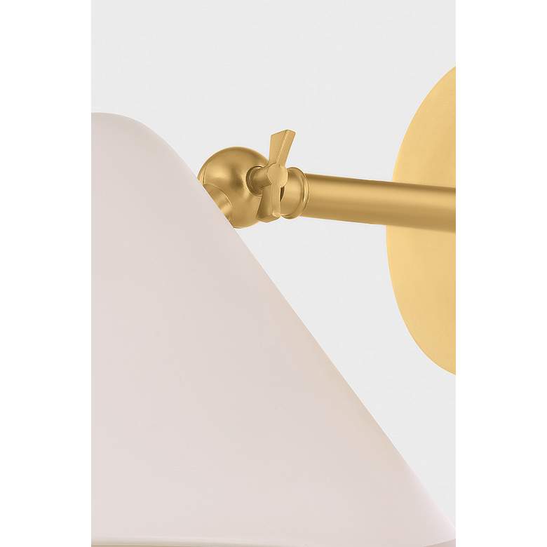 Image 5 Mitzi Sonja Wall Sconce 10.5" in True Bronze and Soft Bisque more views