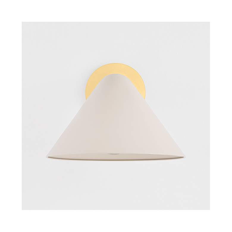 Image 6 Mitzi Sonja Wall Sconce 10.5" in True Bronze and Soft Bisque more views