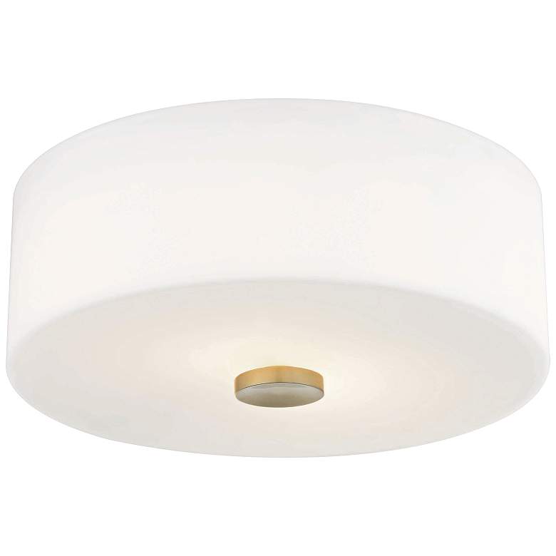 Image 2 Mitzi Sophie 11 3/4 inch Wide Aged Brass Modern Ceiling Light