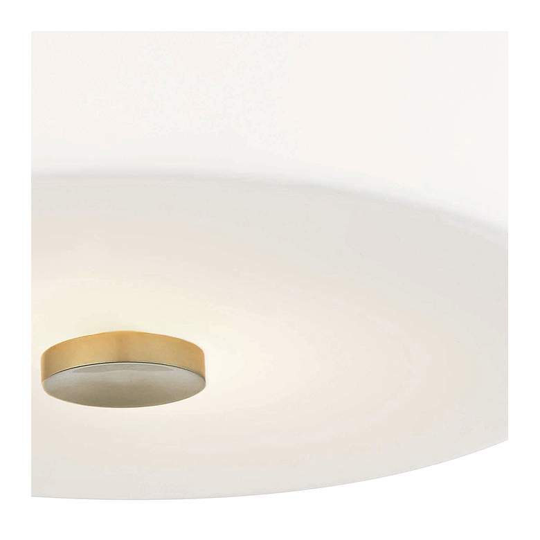 Image 3 Mitzi Sophie 11 3/4" Wide Aged Brass Modern Ceiling Light more views