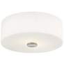 Mitzi Sophie 11 3/4" Wide Nickel and Opal White Glass Ceiling Light