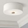 Mitzi Sophie 11 3/4" Wide Nickel and Opal White Glass Ceiling Light