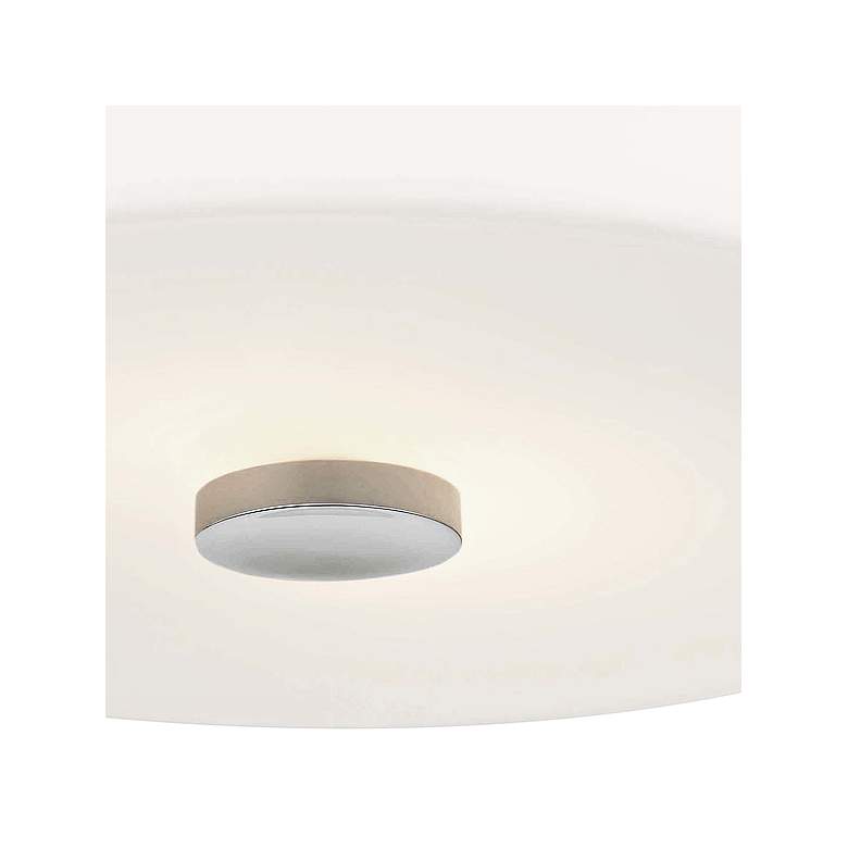 Mitzi Sophie 11 3/4&quot; Wide Nickel and Opal White Glass Ceiling Light more views
