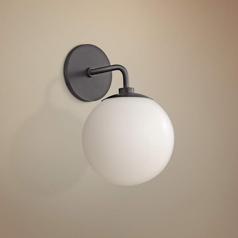Image 1 Mitzi Stella 11 1/2" High Old Bronze Wall Sconce