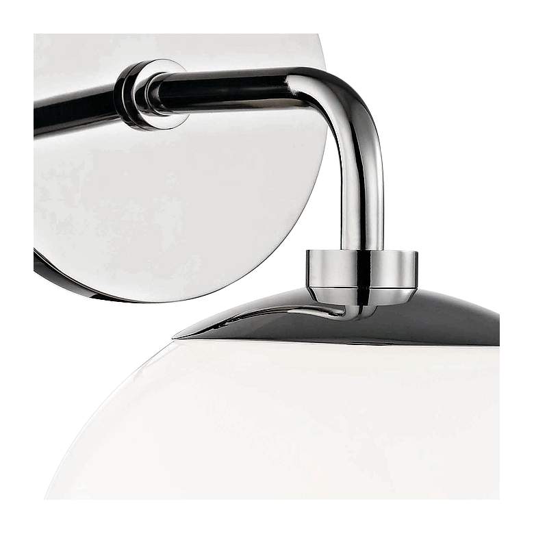 Image 3 Mitzi Stella 11 1/2" High Polished Nickel Wall Sconce more views