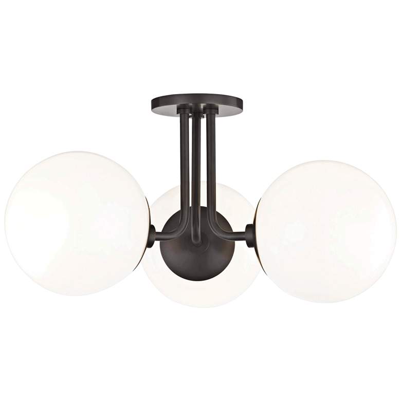 Image 2 Mitzi Stella 18 1/4" Wide Old Bronze 3-Light Ceiling Light