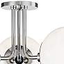 3_Mitzi Stella 18 1/4" Wide Polished Nickel 3-Light Globe Ceiling Light more views